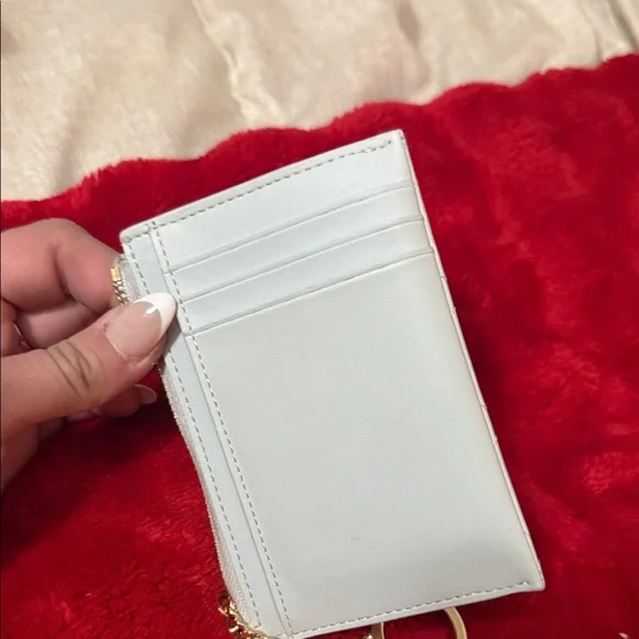 Kate Spade Quilted Cream Card Holder with Gold Accent - Picture 8 of 9